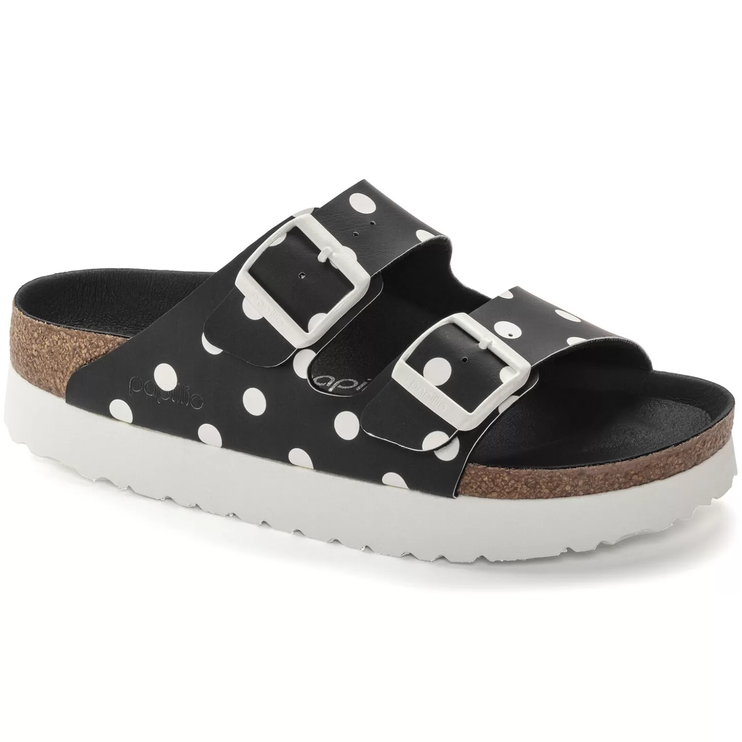 Double Bride | Birkenstock Arizona Black White Dots