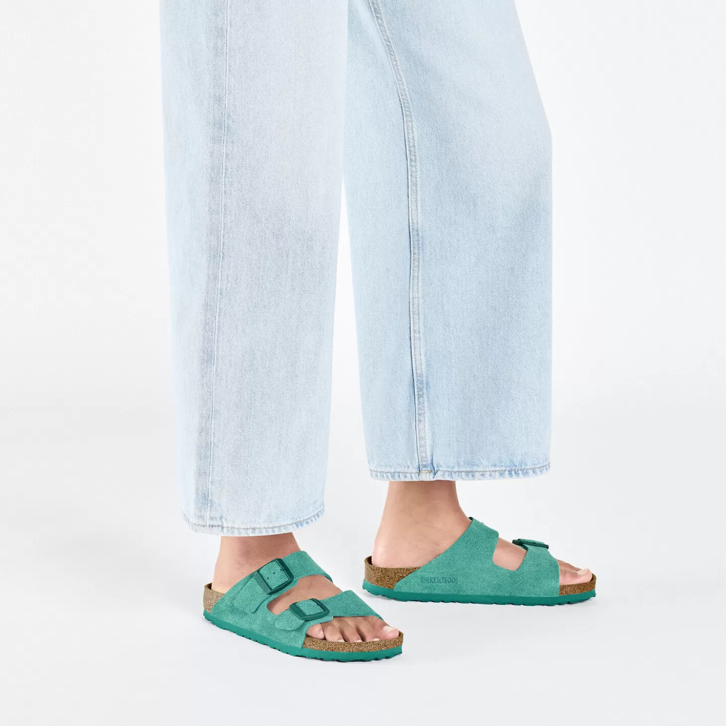 Double Bride | Birkenstock Arizona Vert Numerique