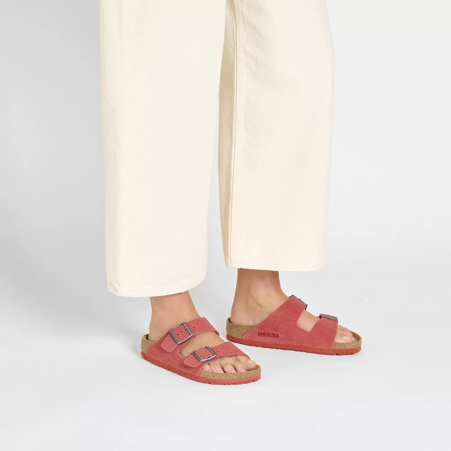 Double Bride | Birkenstock Arizona Corduroy Sienna Red