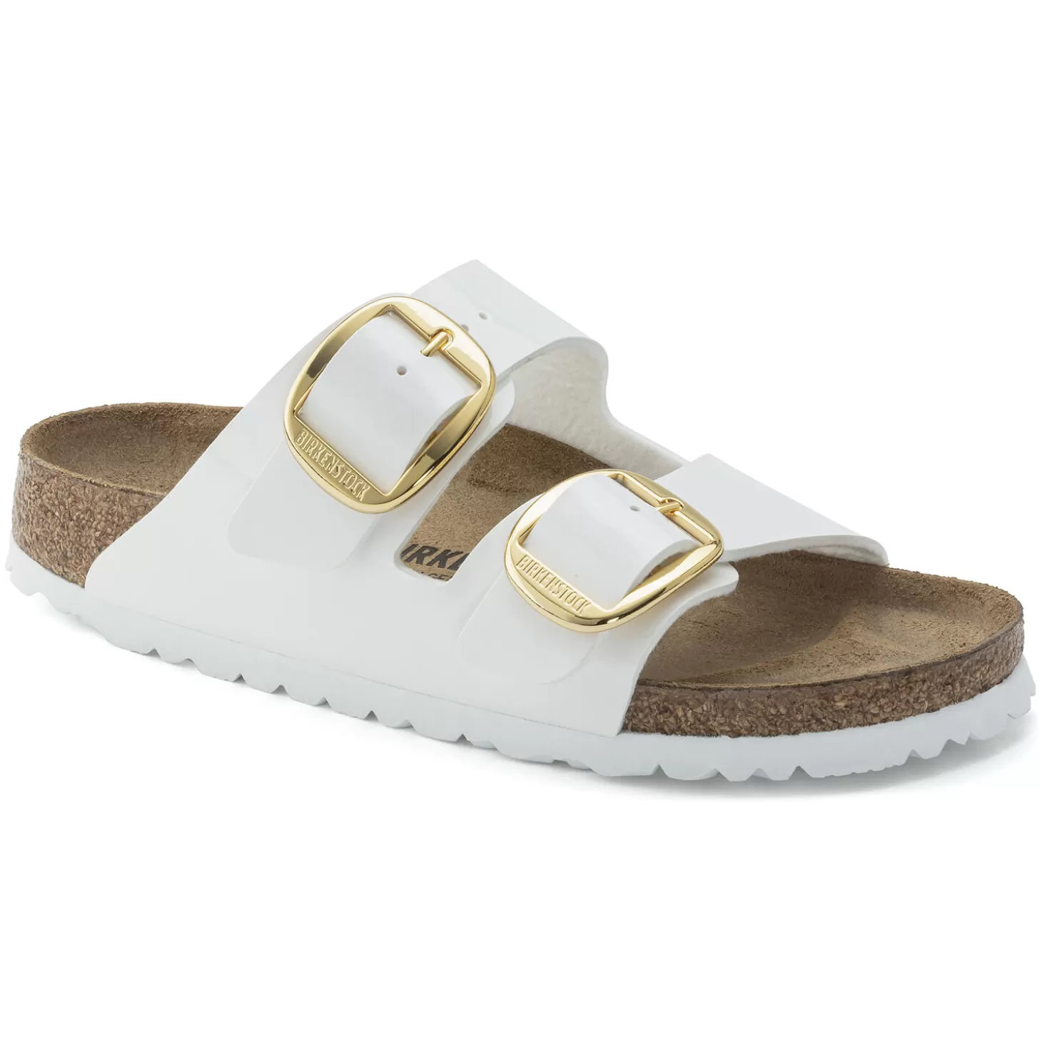 Double Bride | Birkenstock Arizona Big Buckle Patent White