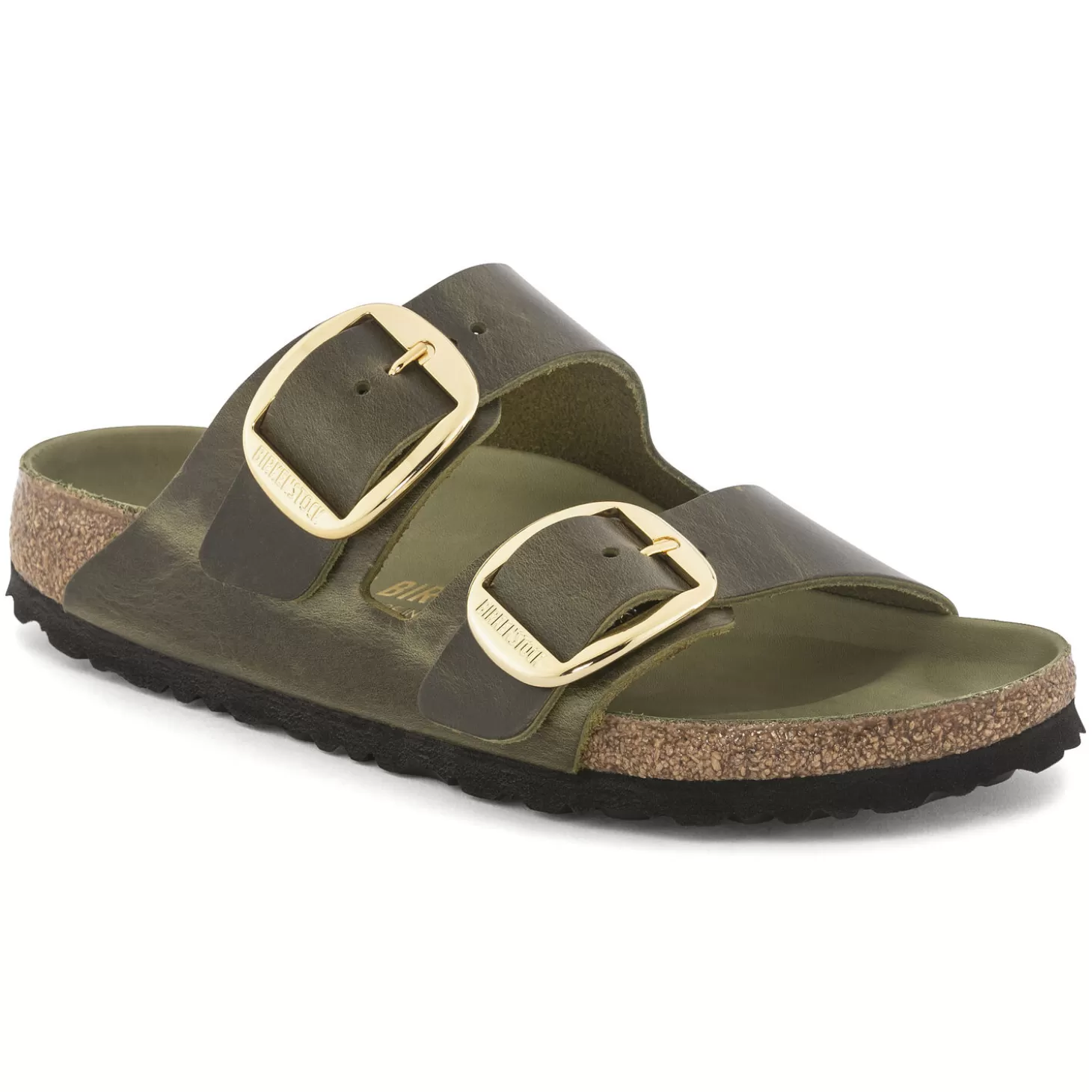 Double Bride | Birkenstock Arizona Big Buckle Olive Green