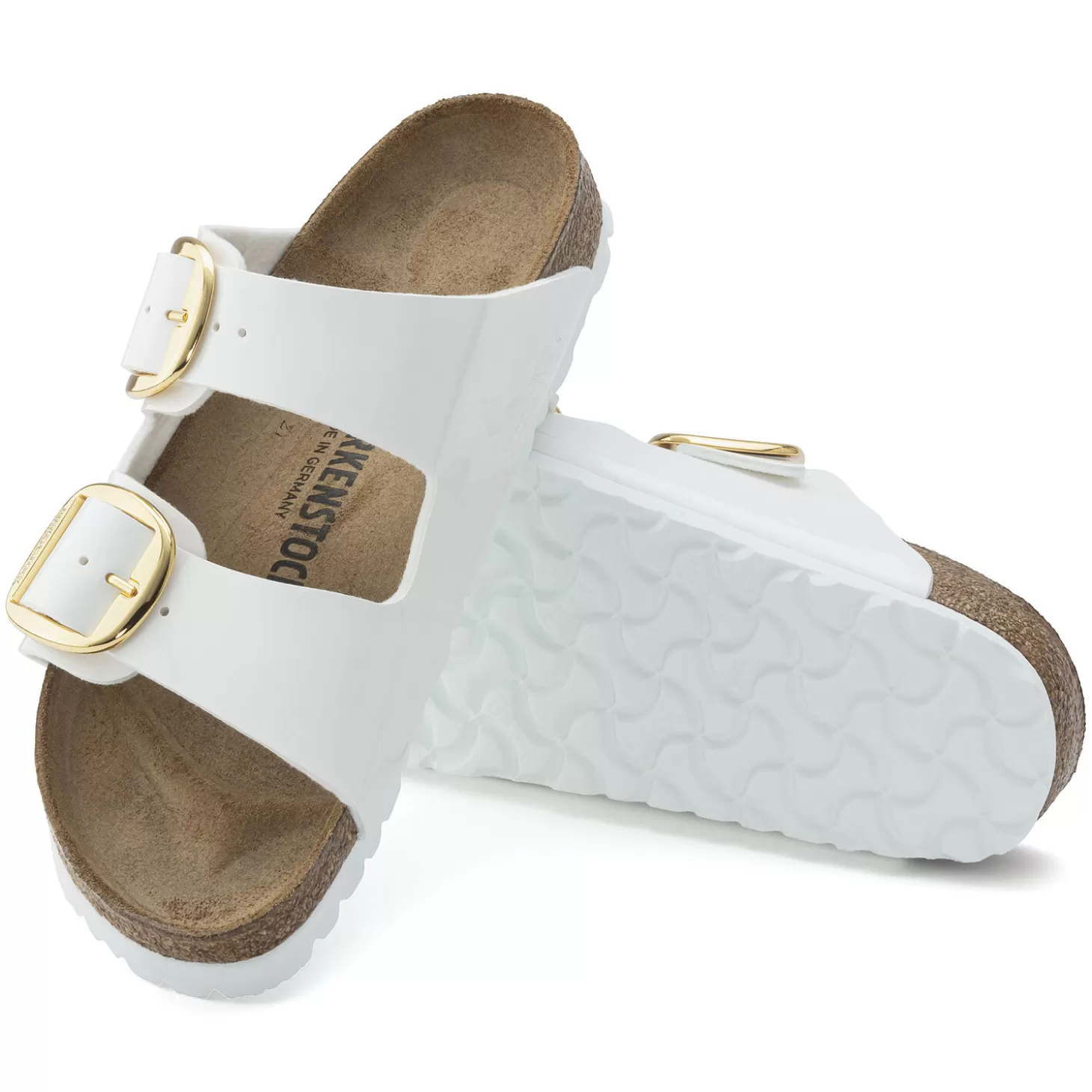 Double Bride | Birkenstock Arizona Big Buckle Patent White