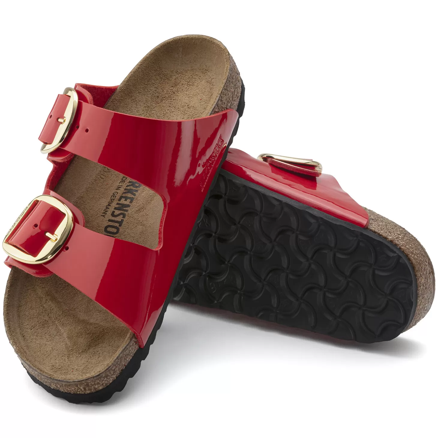 Double Bride | Birkenstock Arizona Big Buckle Patent Cherry