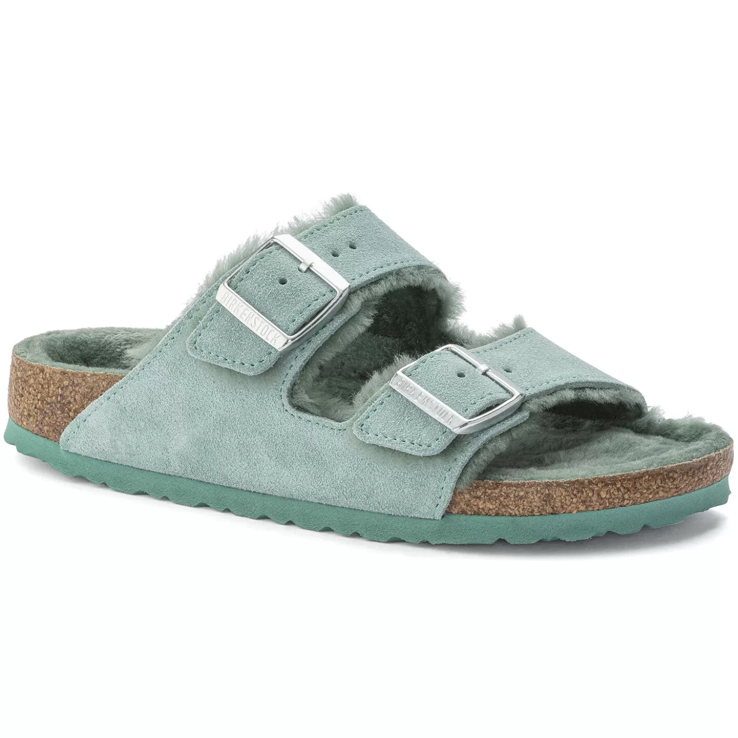 Double Bride | Birkenstock Arizona En Fourrure D'Agneau Beryl