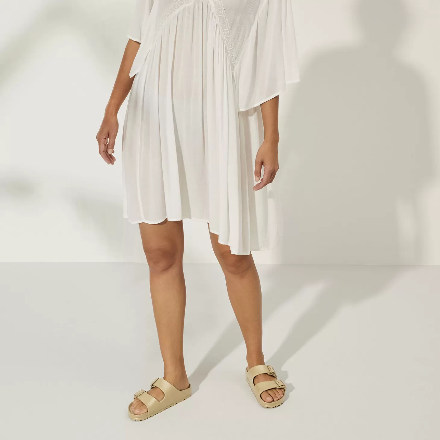 Double Bride | Birkenstock Arizona Essentials Glamour Gold