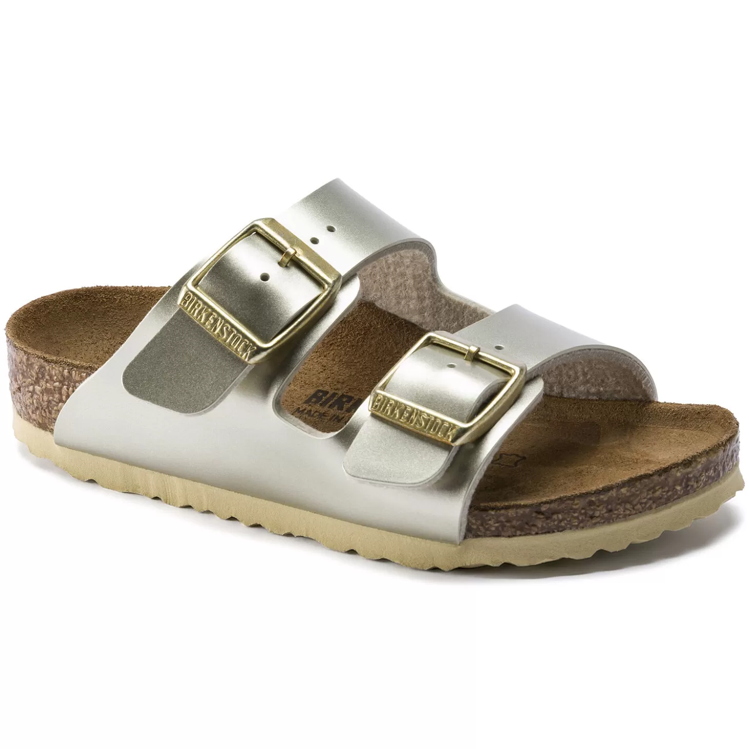 Sandales À Brides | Birkenstock Arizona Kids Electric Metallic Gold