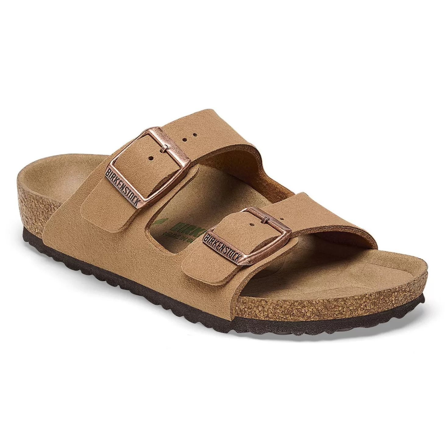 Sandales À Brides | Birkenstock Arizona Kids Soft Birki Vegan Pecan