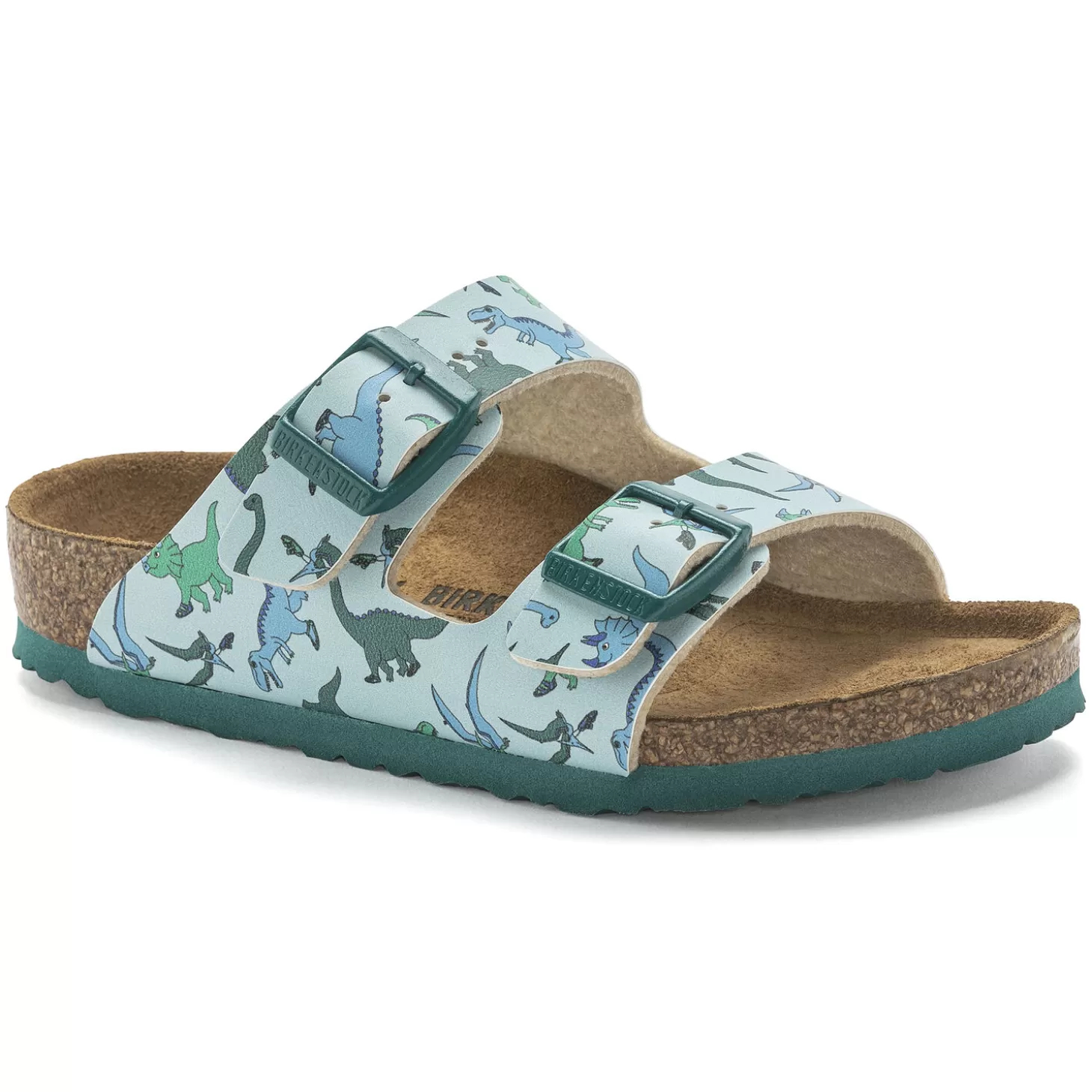 Sandales À Brides | Birkenstock Arizona Kids Big Dino Light Blue