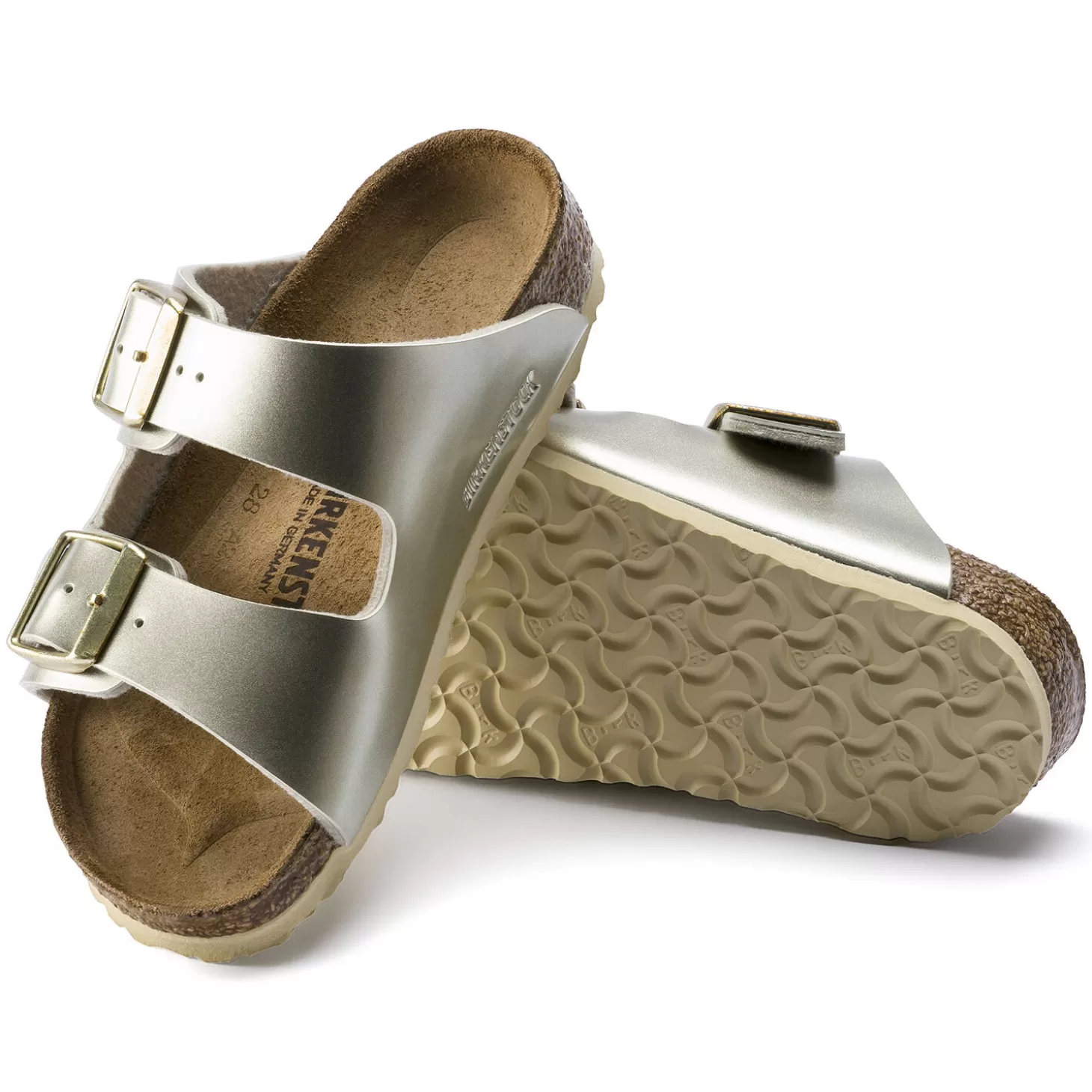 Sandales À Brides | Birkenstock Arizona Kids Electric Metallic Gold