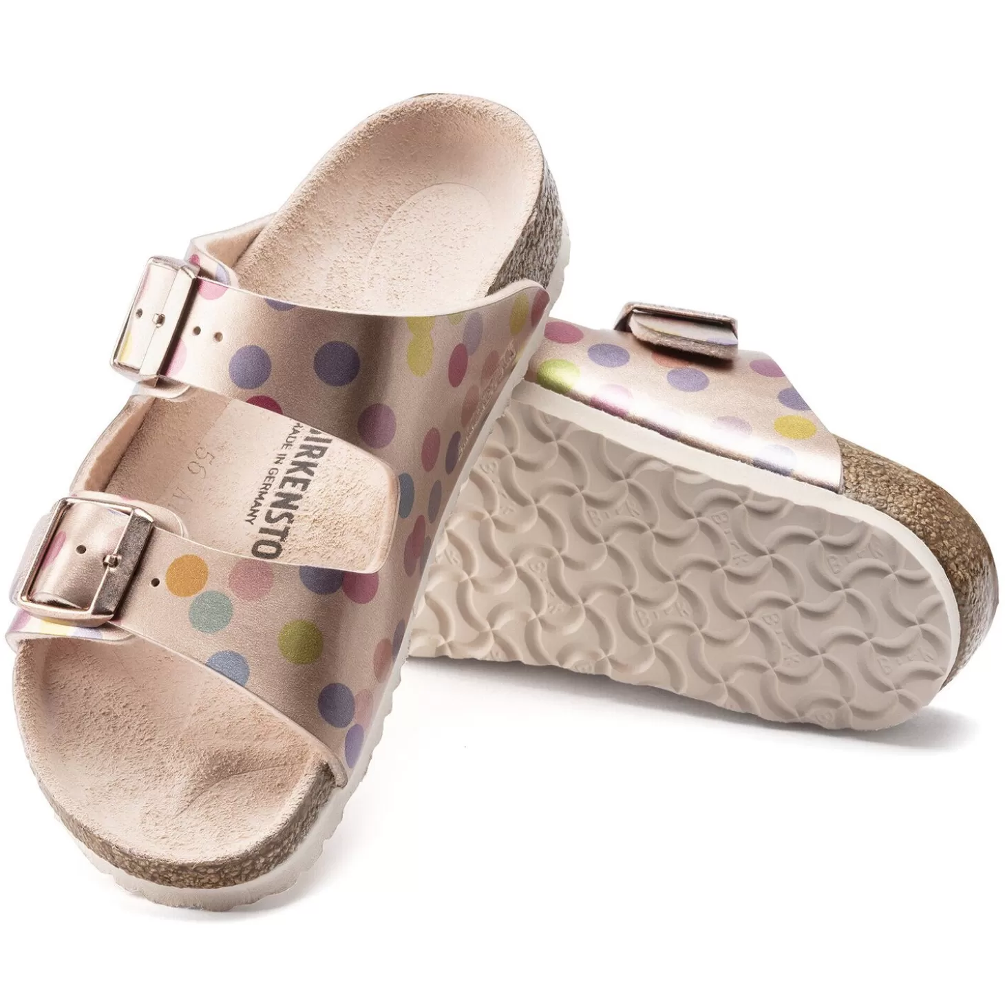 Sandales À Brides | Birkenstock Arizona Kids Electric Metallic Dots Copper