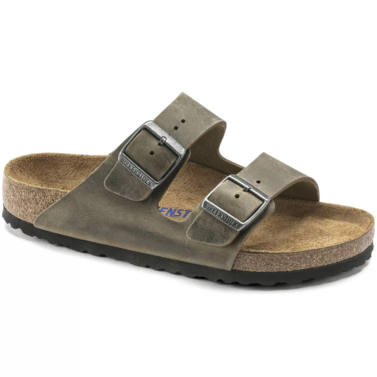 Double Bride | Birkenstock Arizona Lit De Pied Souple Faded Khaki