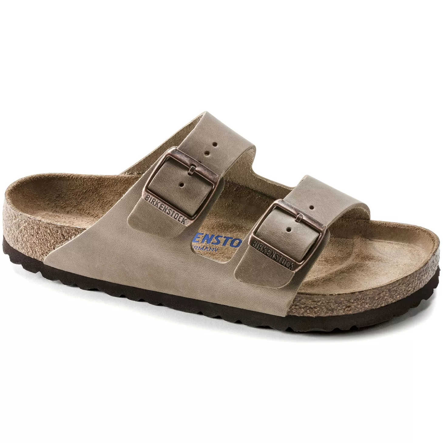 Double Bride | Birkenstock Arizona Lit De Pied Souple Tobacco Brown