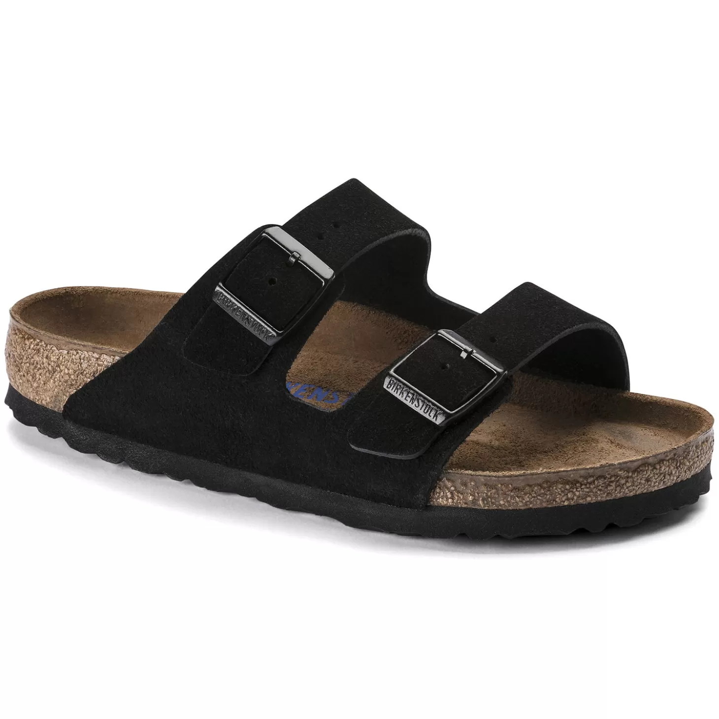 Double Bride | Birkenstock Arizona Lit De Pied Souple Black