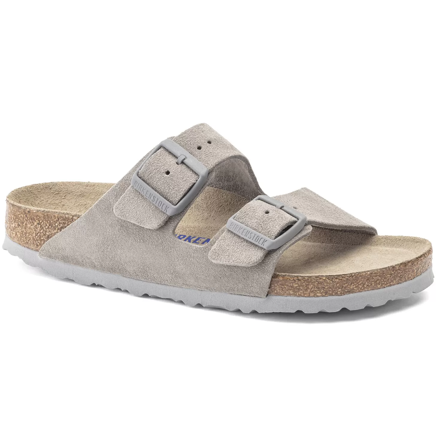 Double Bride | Birkenstock Arizona Lit De Pied Souple Stone Coin