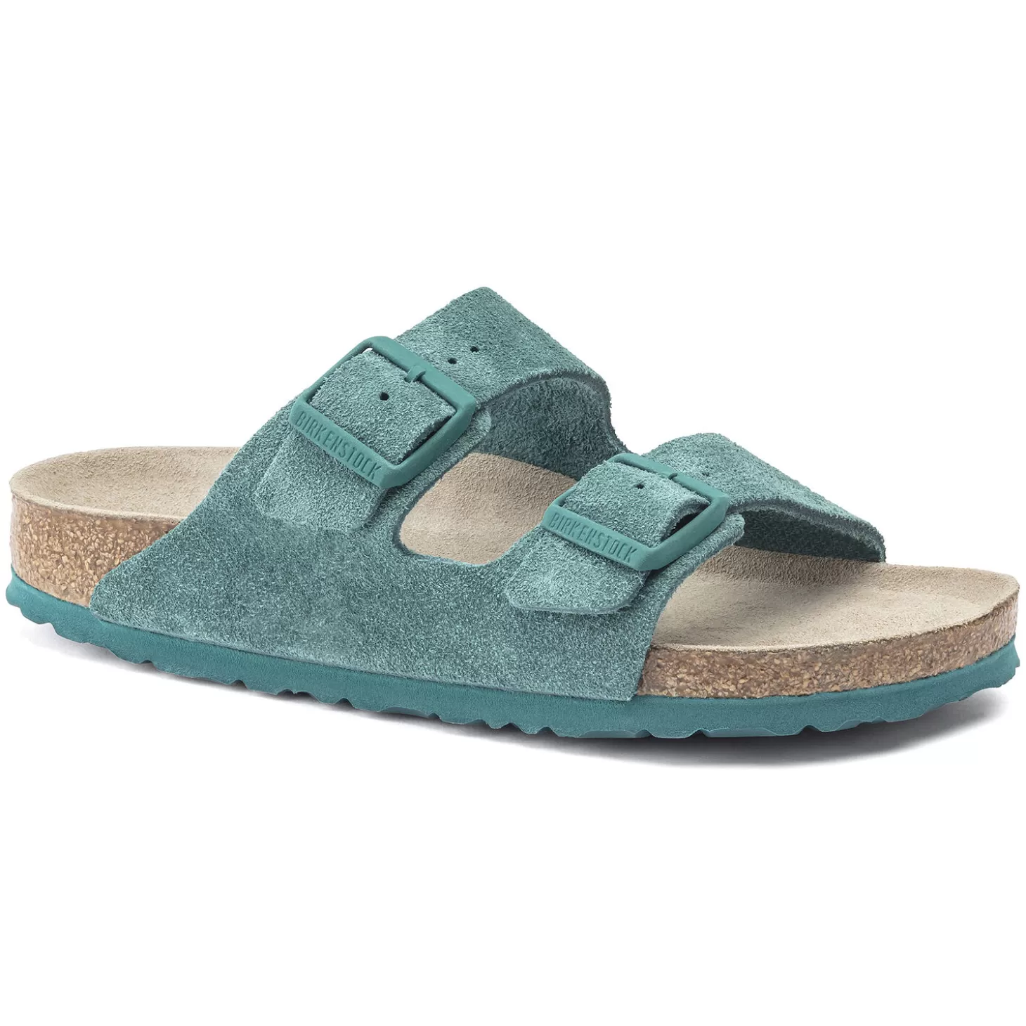 Double Bride | Birkenstock Arizona Lit De Pied Souple Dark Teal