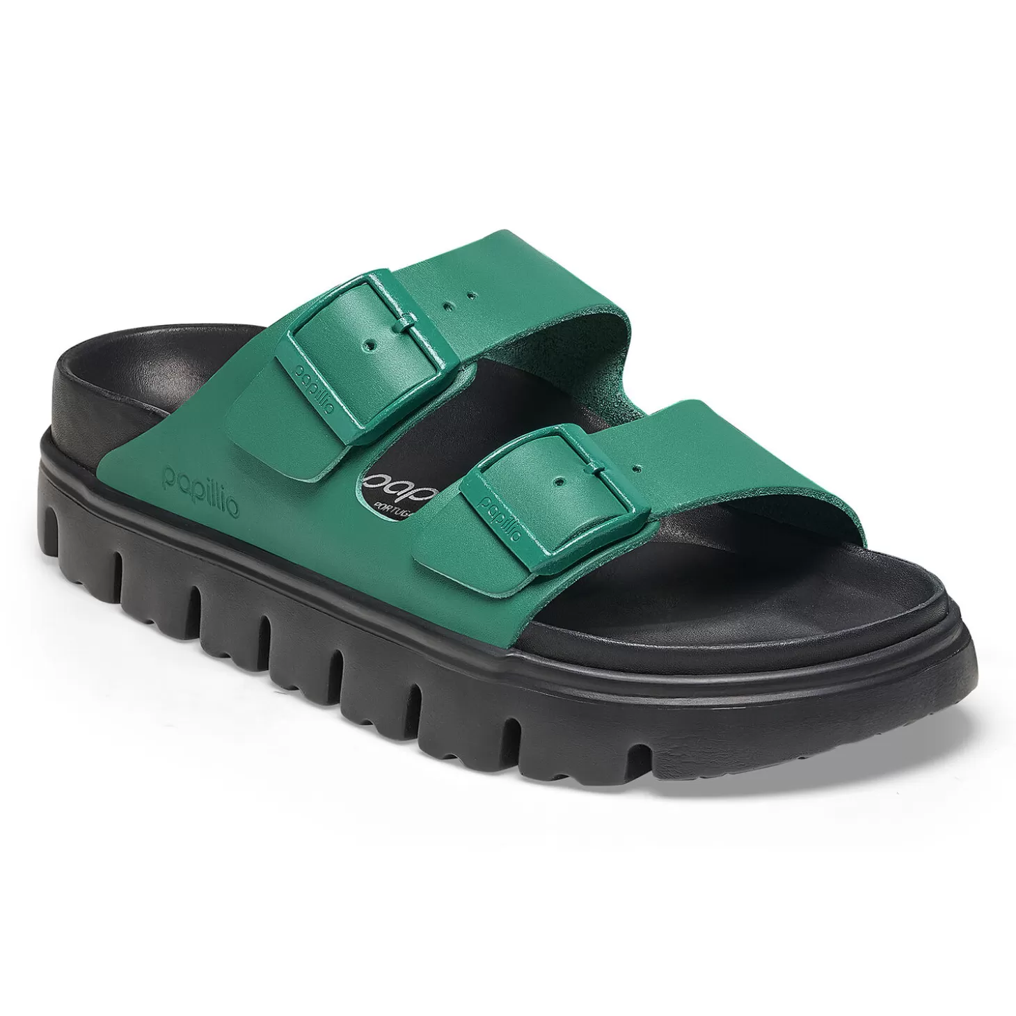 Double Bride | Birkenstock Arizona Pap Chunky Vert Numerique