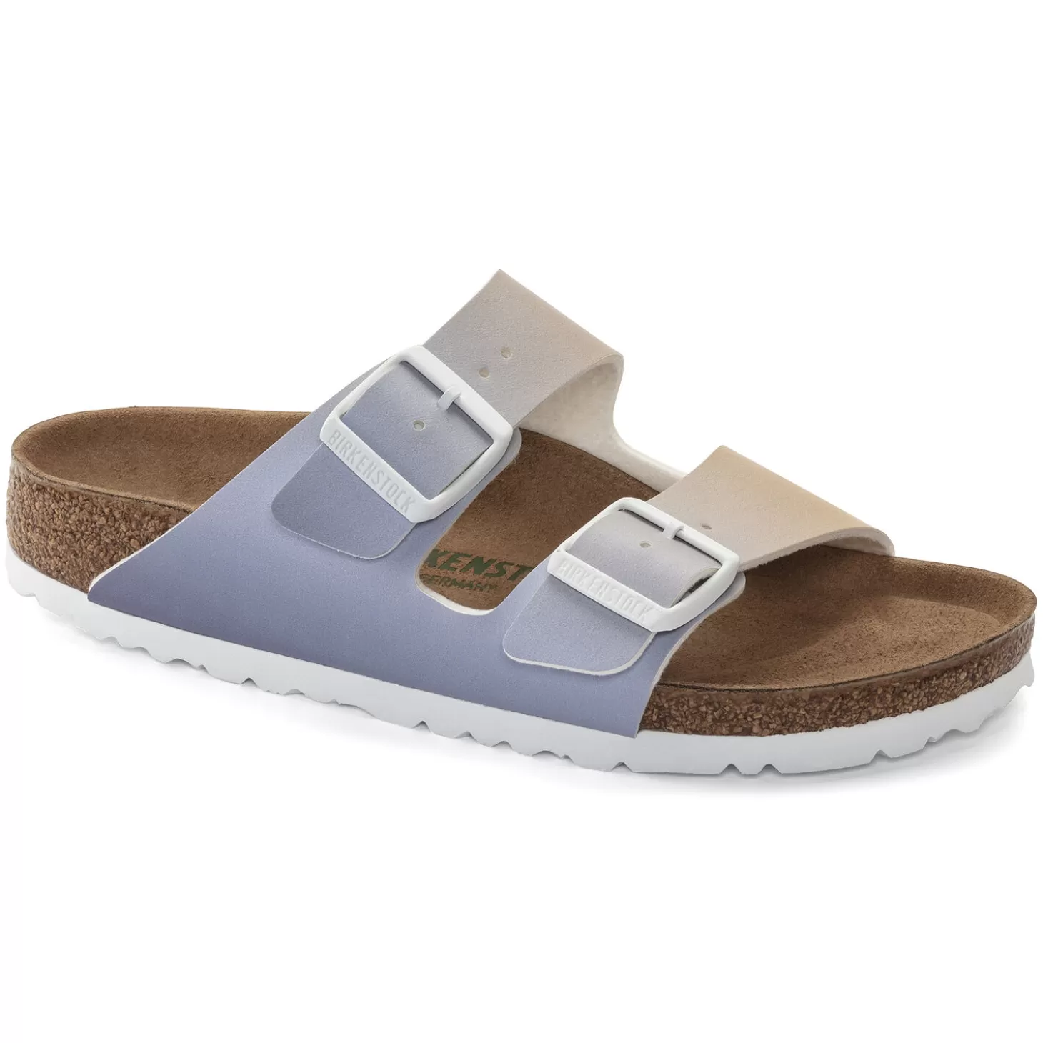 Double Bride | Birkenstock Arizona Vegan Purple Fog Multi