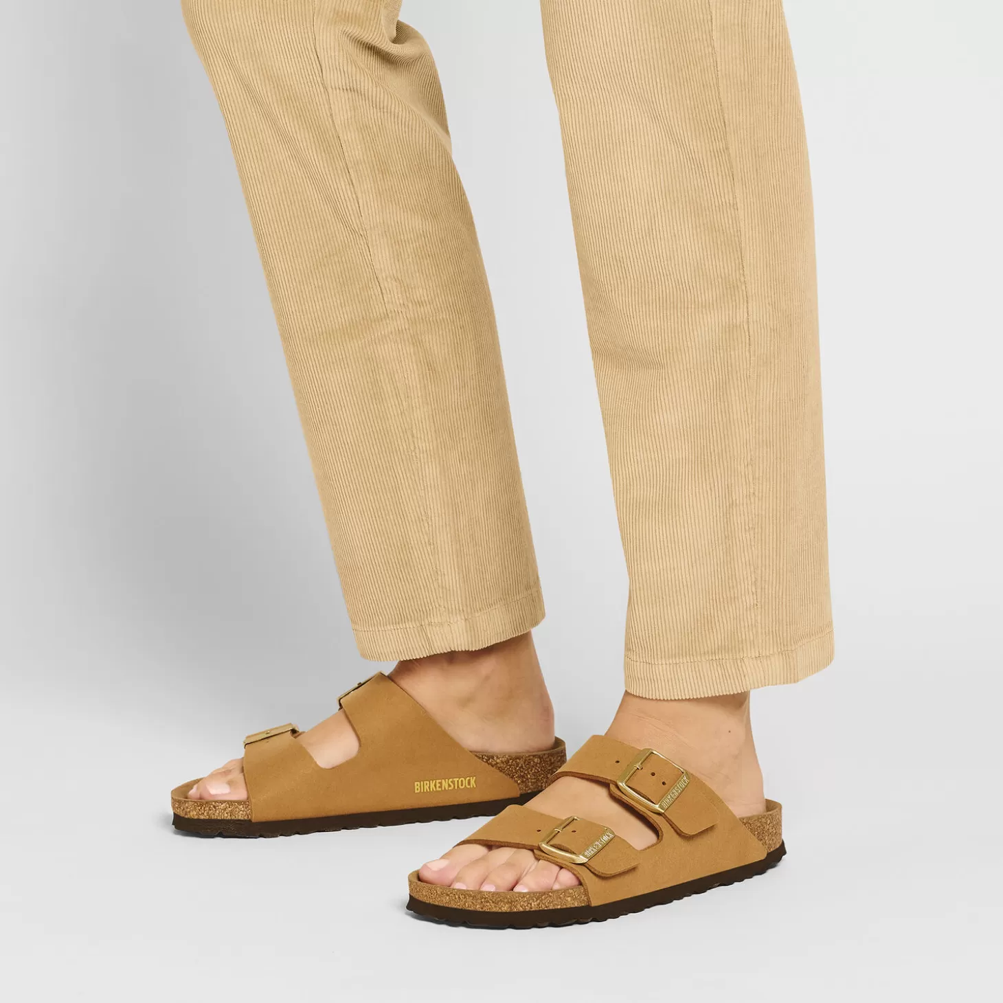 Double Bride | Birkenstock Arizona Vegan Soft Birki Vegan Pecan