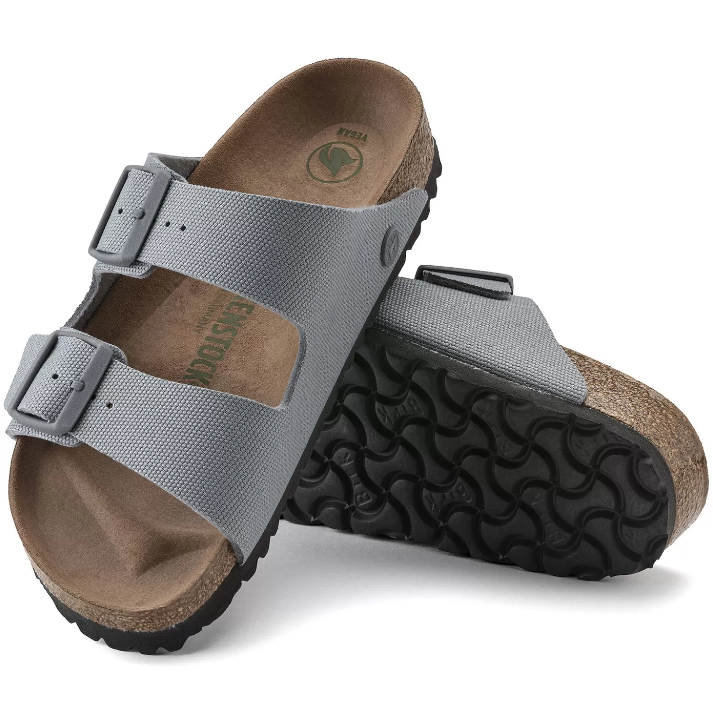 Double Bride | Birkenstock Arizona Vegan Hommes Stone Coin