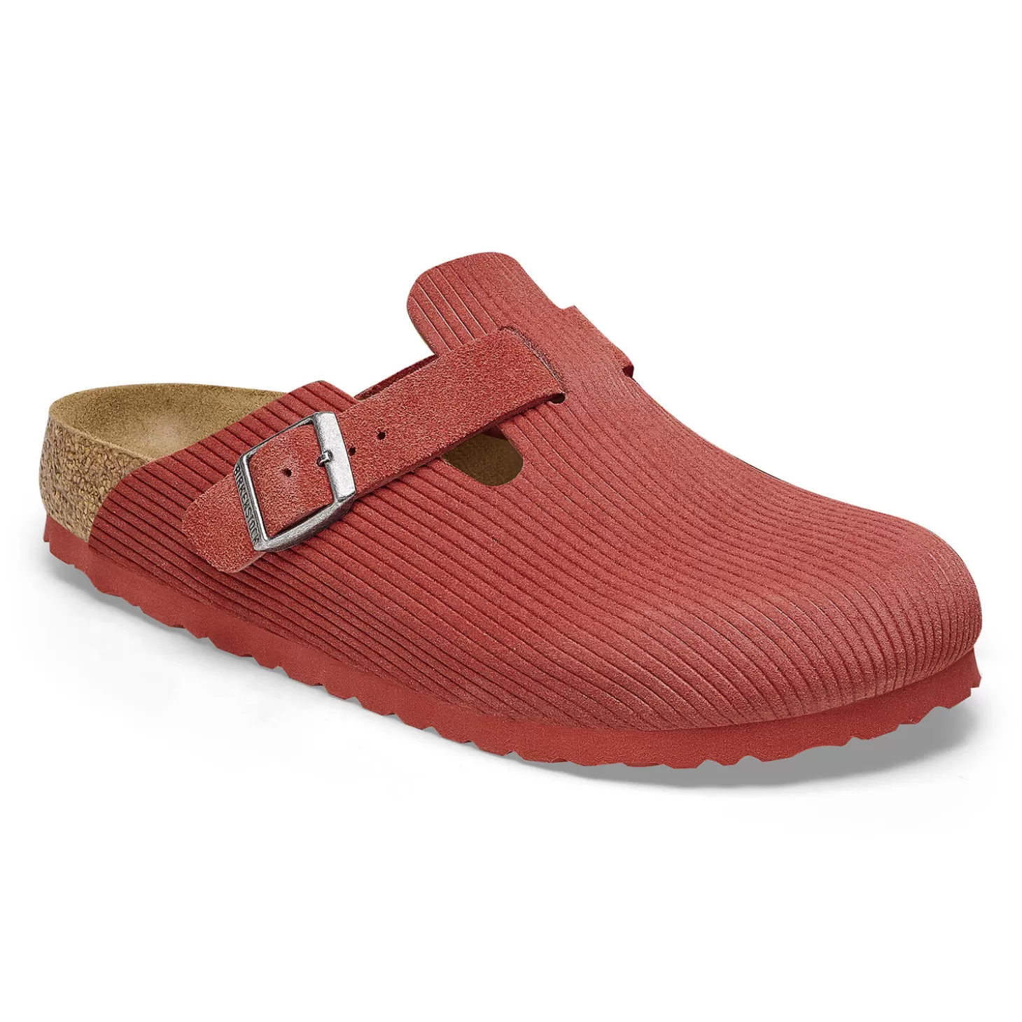 Sabots | Birkenstock Boston Corduroy Sienna Red