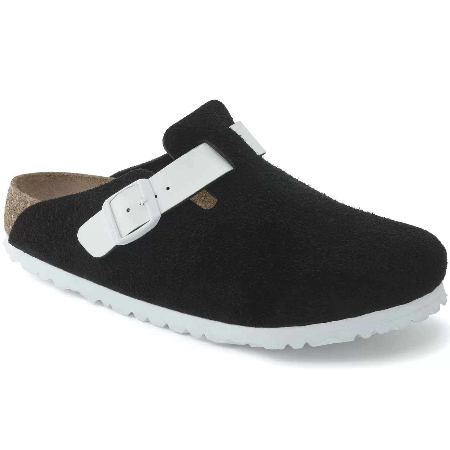 Sabots | Birkenstock Boston Black White