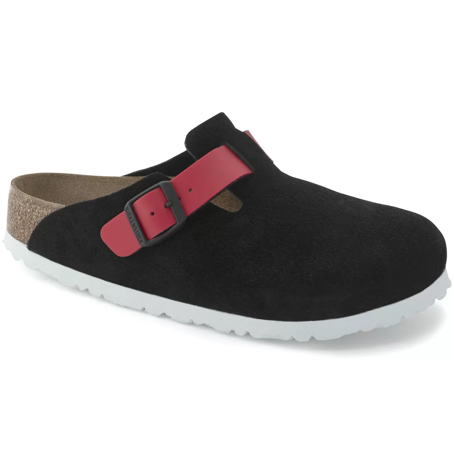 Sabots | Birkenstock Boston Black / Active Red