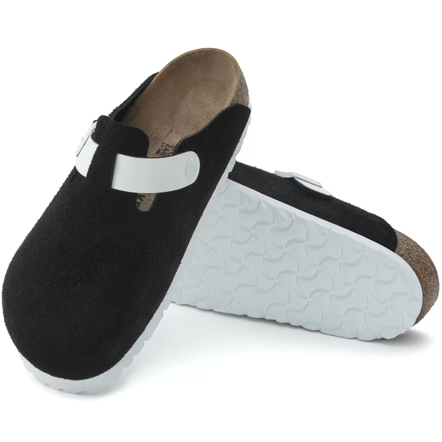 Sabots | Birkenstock Boston Black White