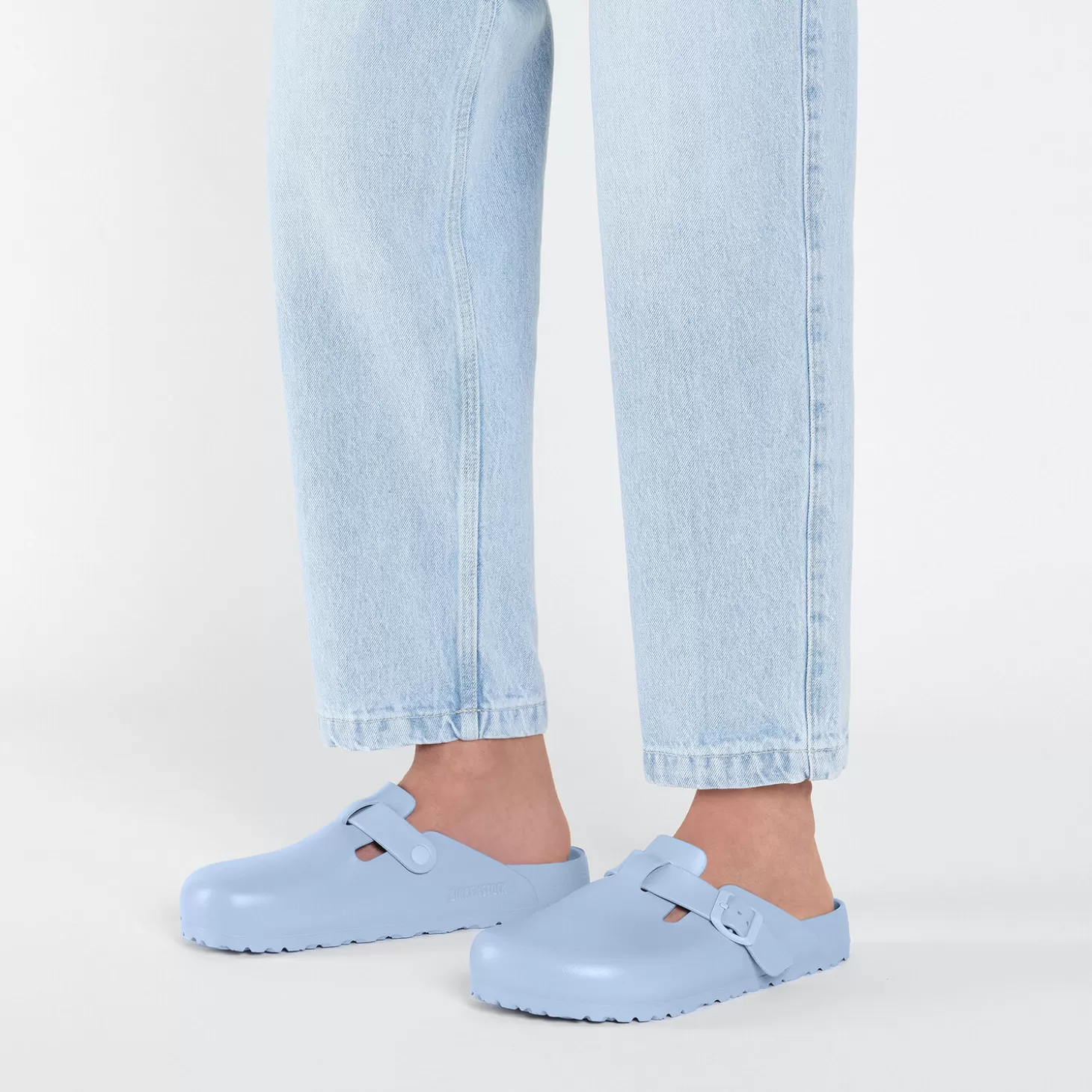 Claquettes De Piscine | Birkenstock Boston Dusty Blue