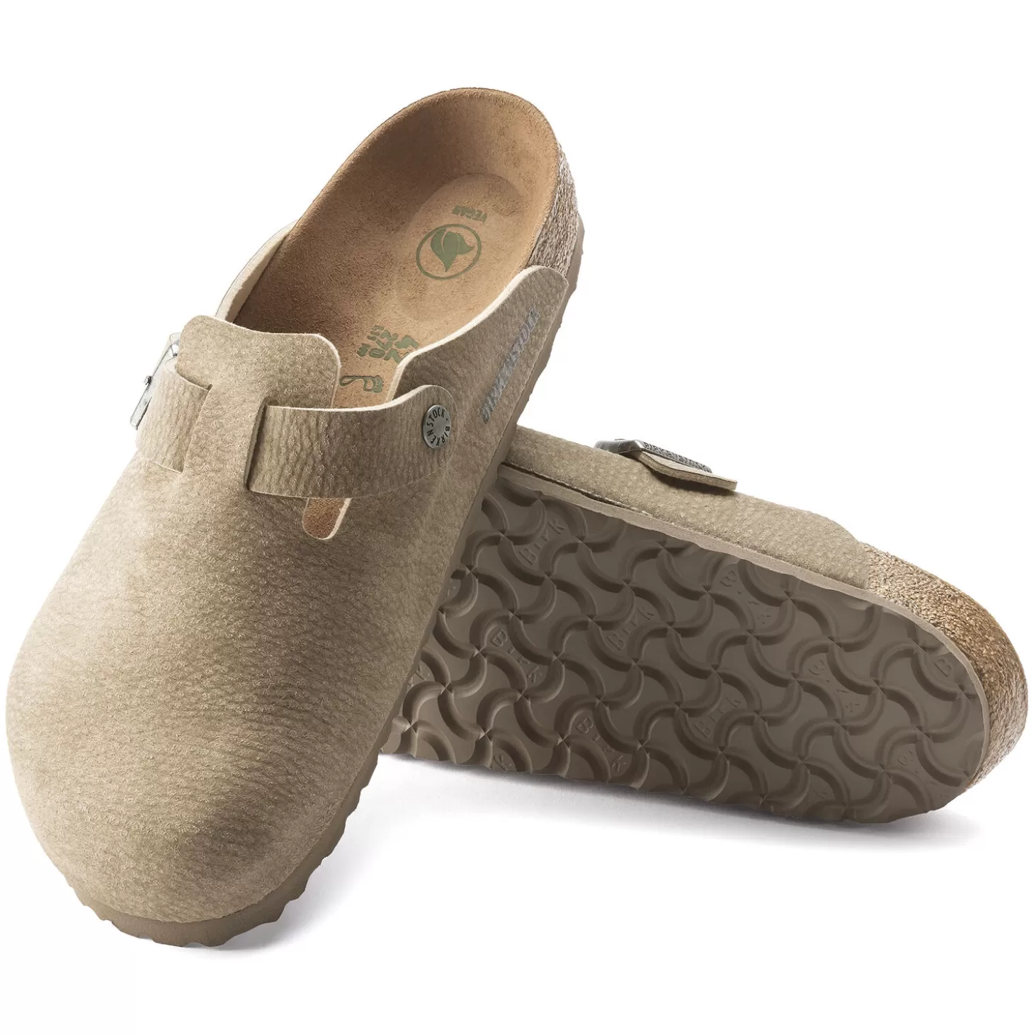 Sabots | Birkenstock Boston Desert Dust Gray Taupe