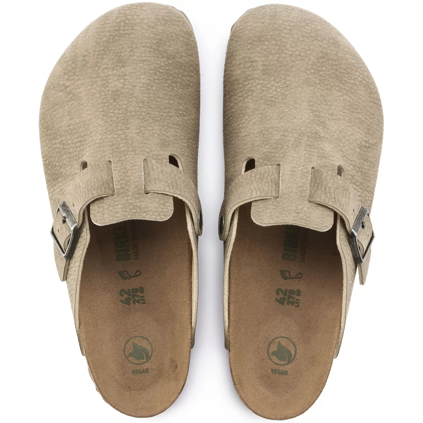 Sabots | Birkenstock Boston Desert Dust Gray Taupe