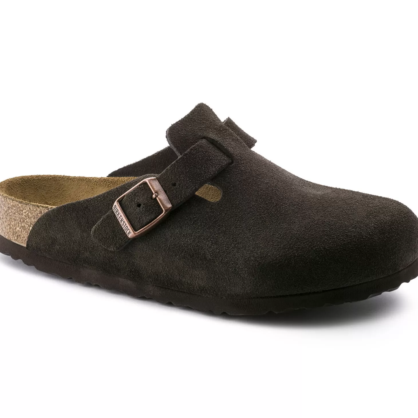 Sabots | Birkenstock Boston Lit De Pied Souple Mocha