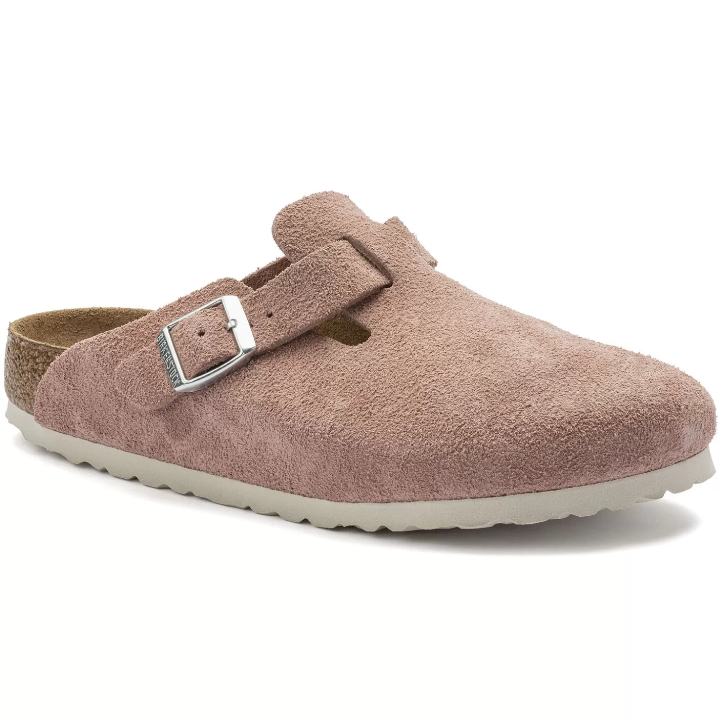 Sabots | Birkenstock Boston Lit De Pied Souple Pink Clay