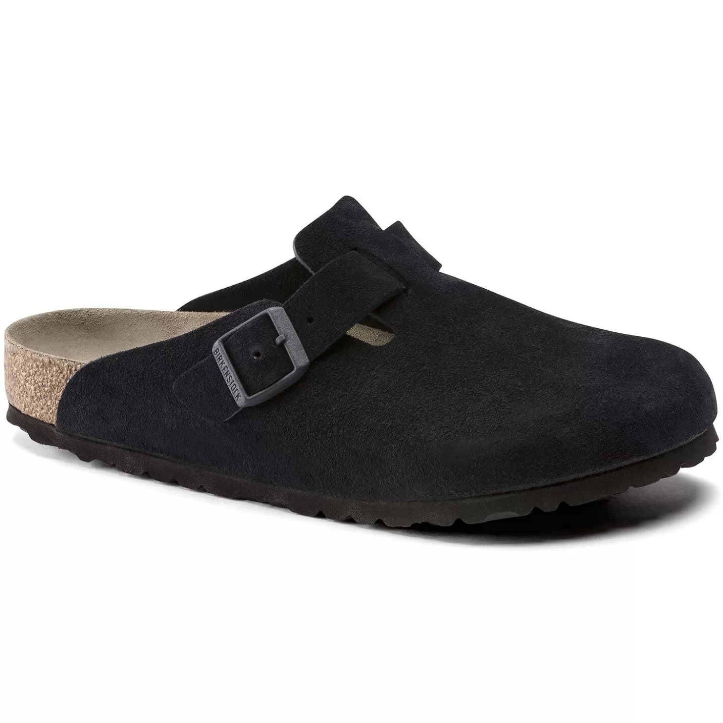 Sabots | Birkenstock Boston Lit De Pied Souple Midnight