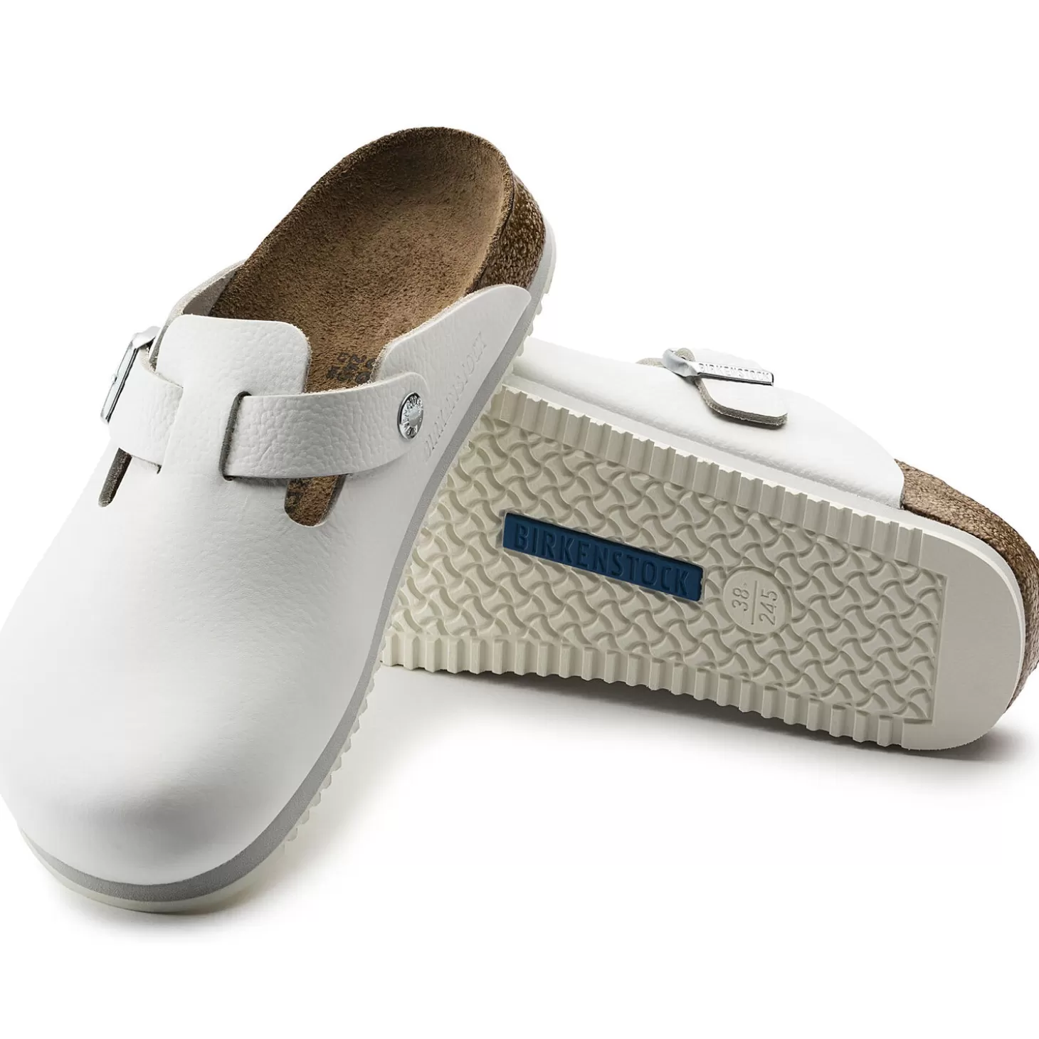 Sabots | Birkenstock Boston Super Grip White