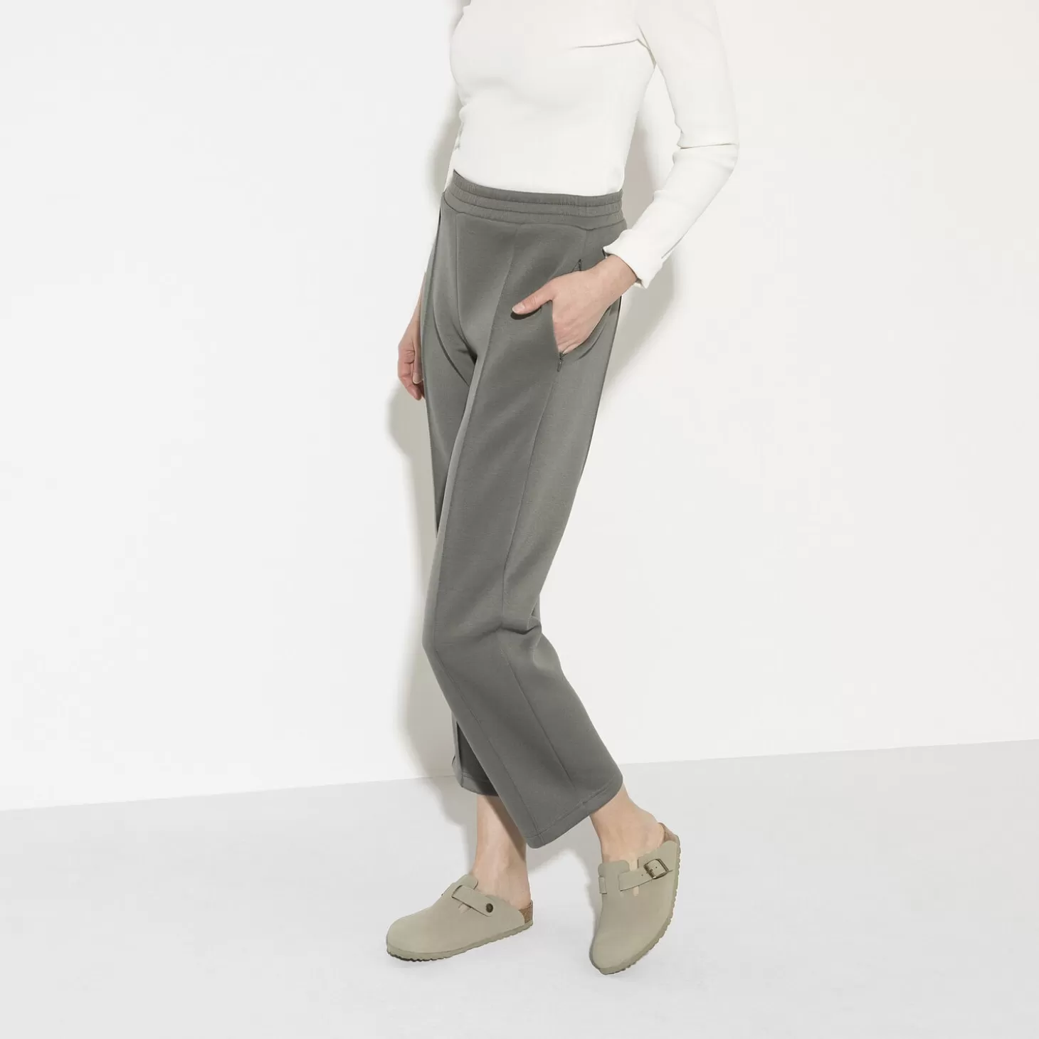 Sabots | Birkenstock Boston Vegan Khaki