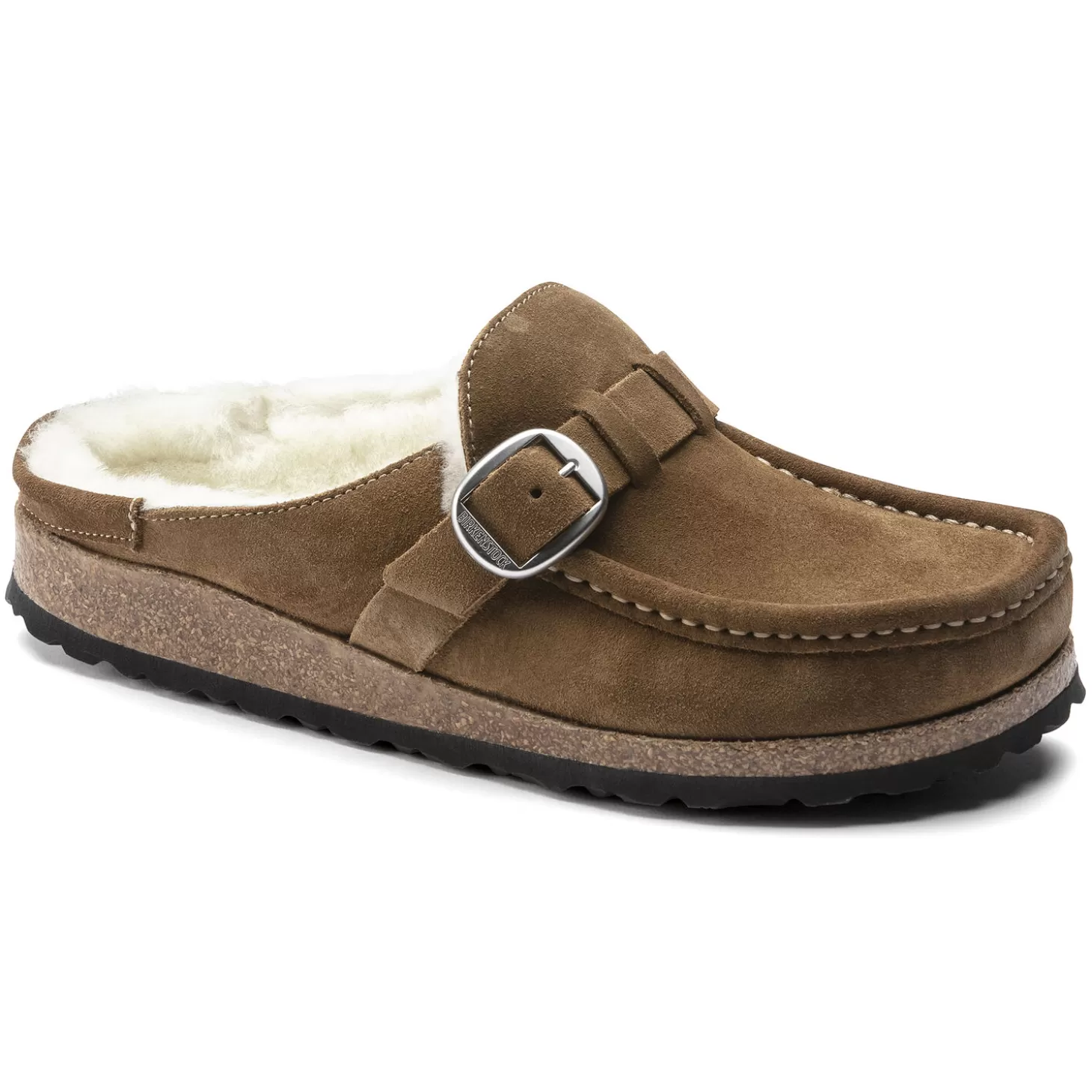 Sabots | Birkenstock Buckley En Fourrure D'Agneau Tea