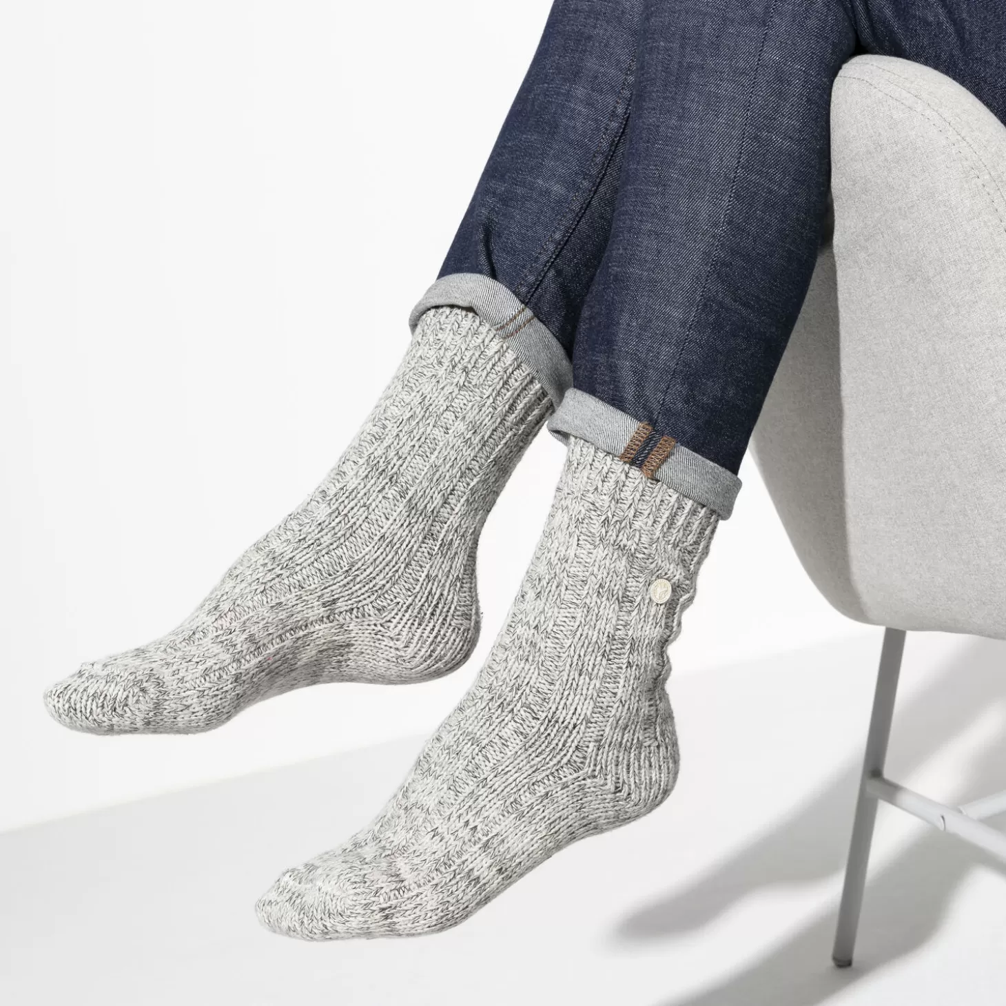 Chaussettes | Birkenstock Cotton Twist Femme Light Grey