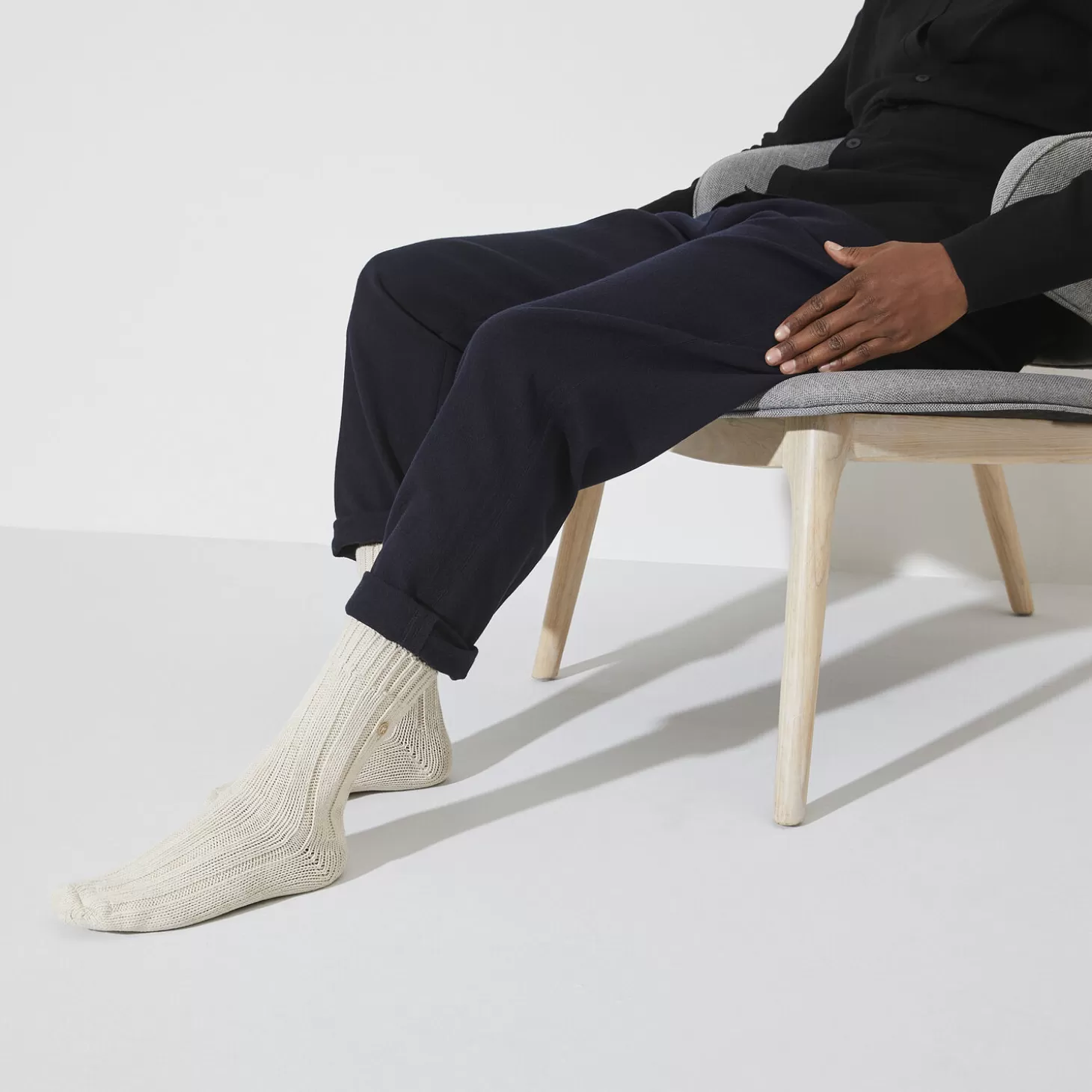 Chaussettes | Birkenstock Cotton Twist Homme Off White