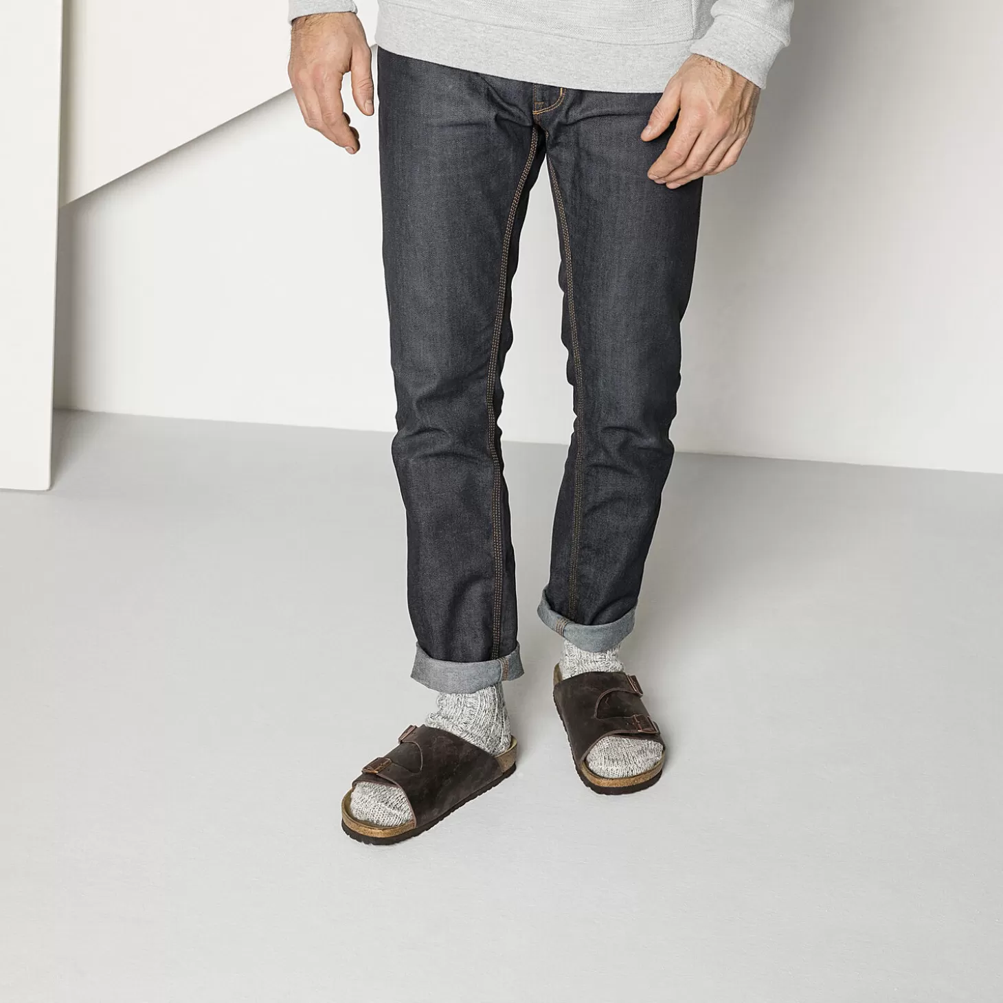 Chaussettes | Birkenstock Cotton Twist Homme Grey