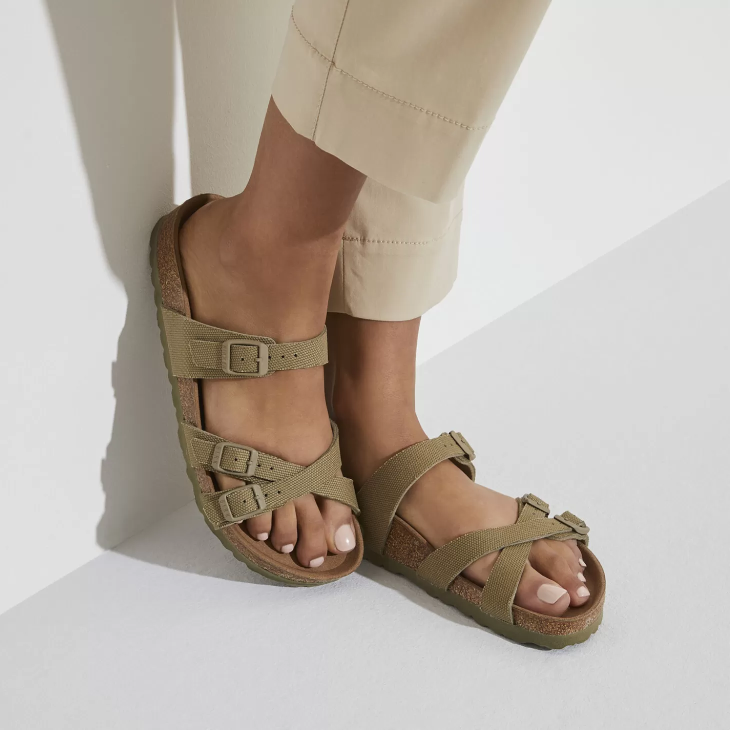 Brides Multiples | Birkenstock Franca Vegan Faded Khaki