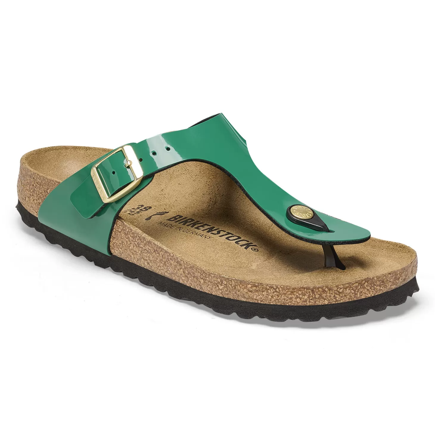 Tongs | Birkenstock Gizeh Patent Digital Green