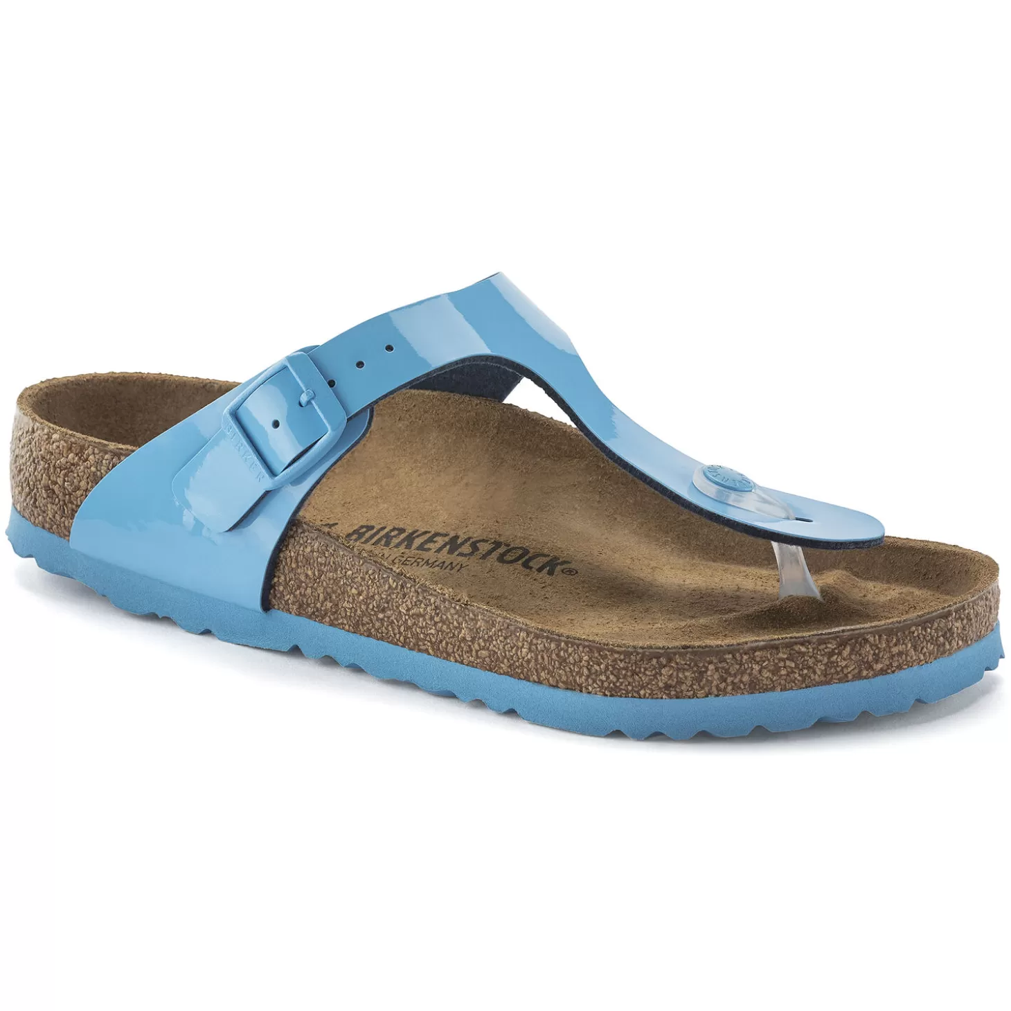 Tongs | Birkenstock Gizeh Patent Sky Blue