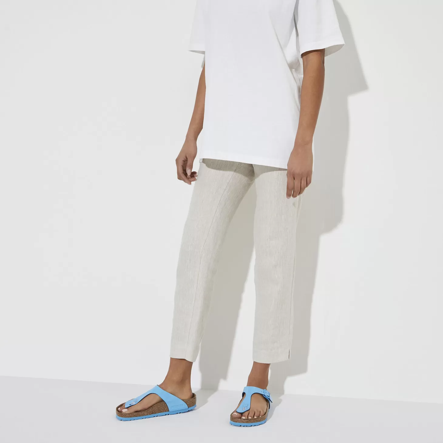 Tongs | Birkenstock Gizeh Patent Sky Blue