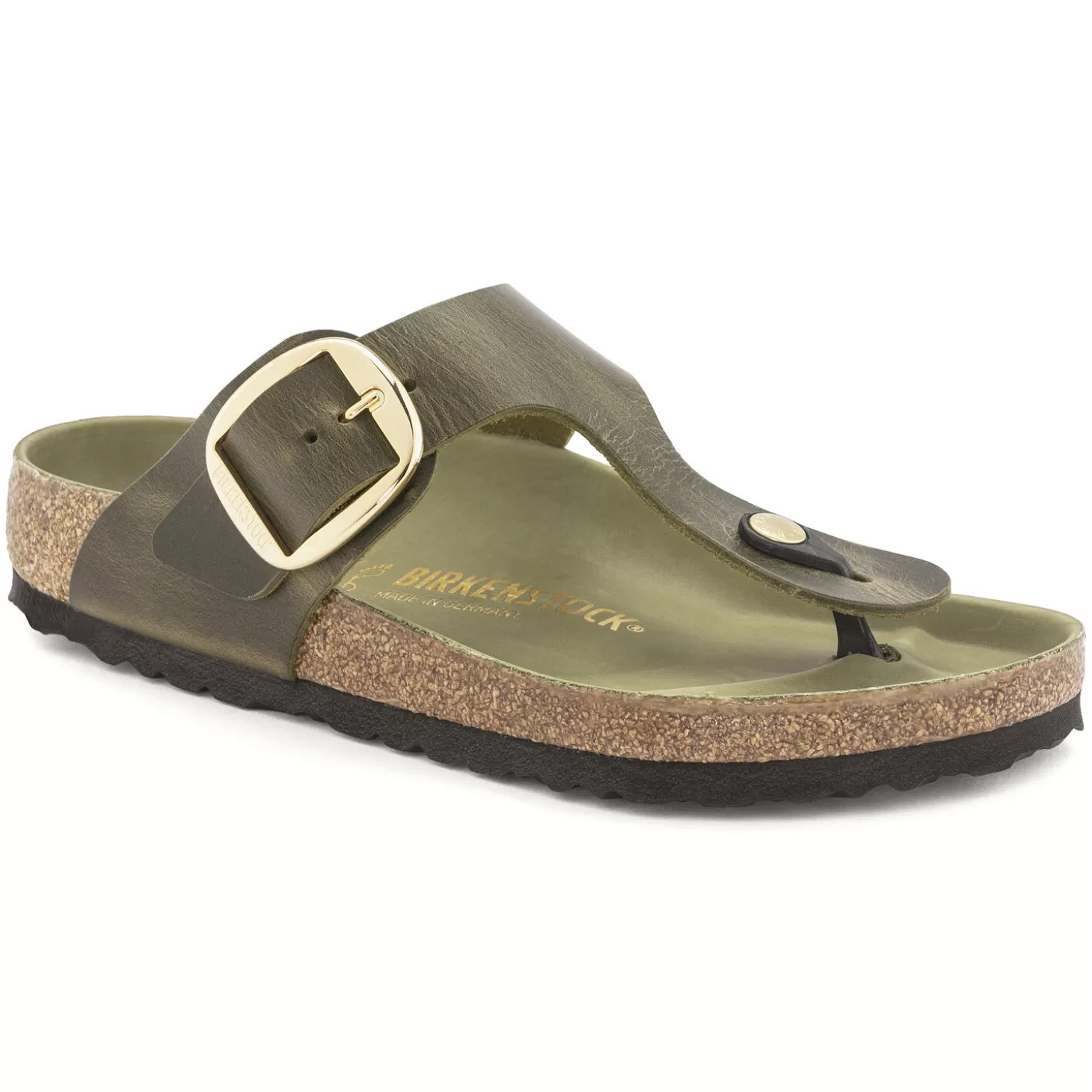 Tongs | Birkenstock Gizeh Big Buckle Olive Green