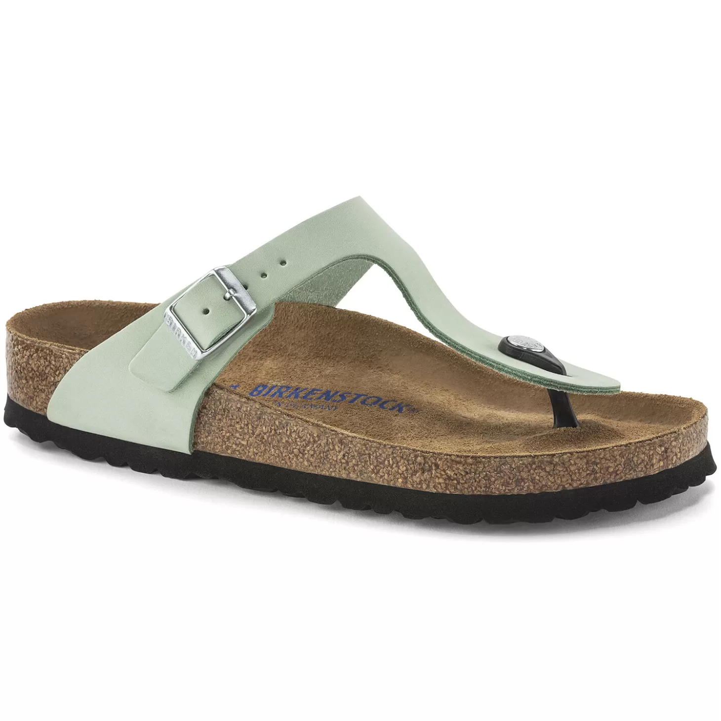 Tongs | Birkenstock Gizeh Lit De Pied Souple Matcha