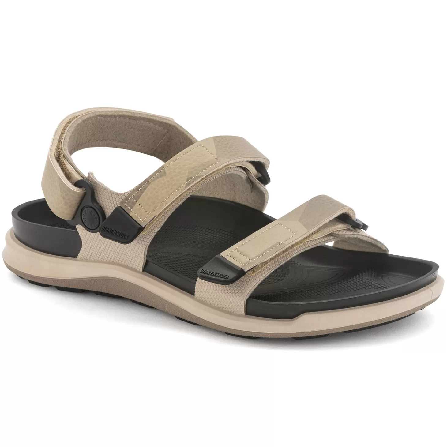 Bride De Talon | Birkenstock Kalahari Femme Futura Geometric Camo Beige