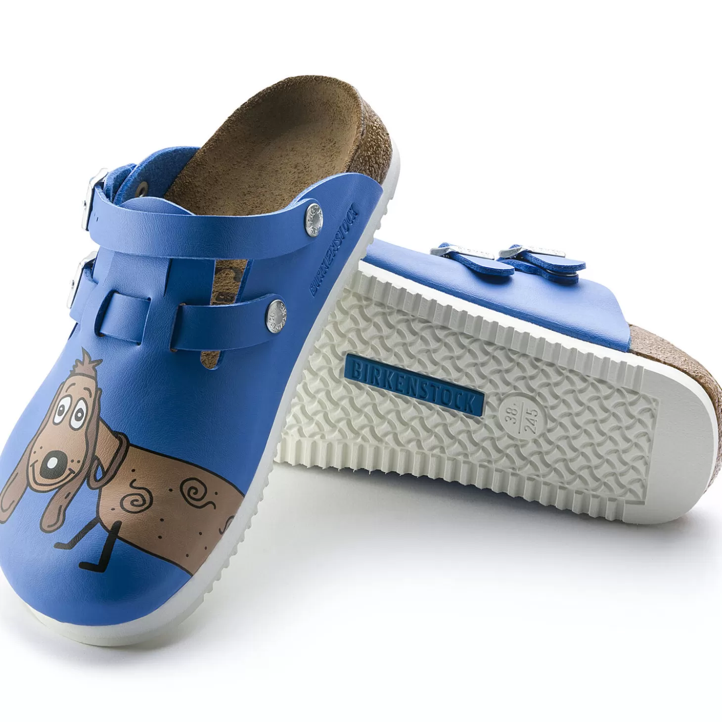 Sabots | Birkenstock Kay Sl Dog Blue Background