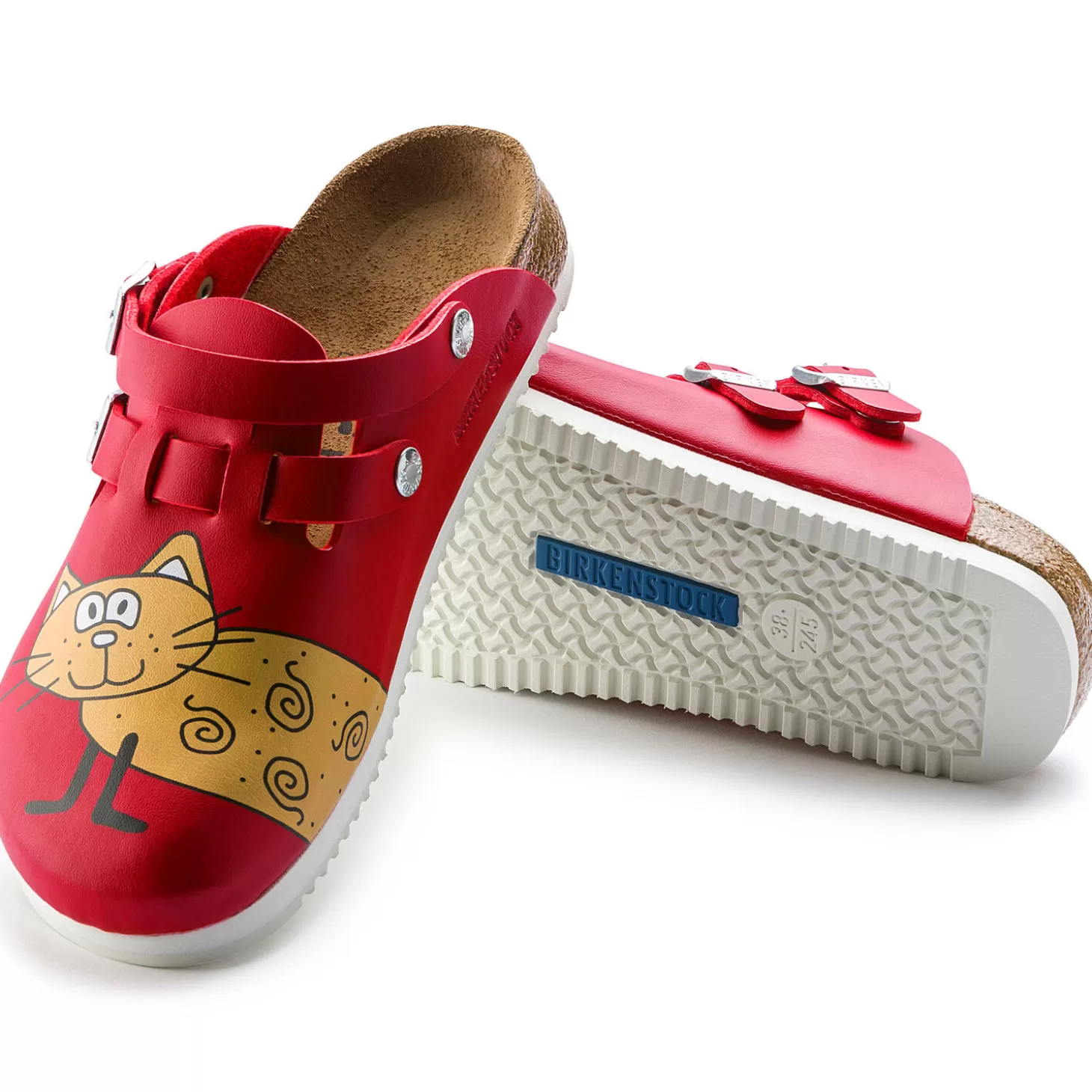 Sabots | Birkenstock Kay Sl Cat Red Background