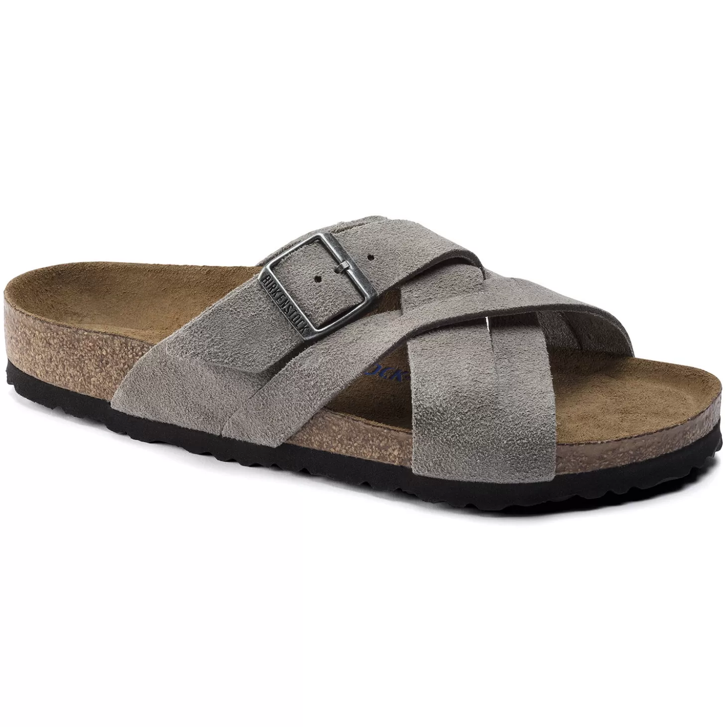 Brides Multiples | Birkenstock Lugano Lit De Pied Souple Stone Coin