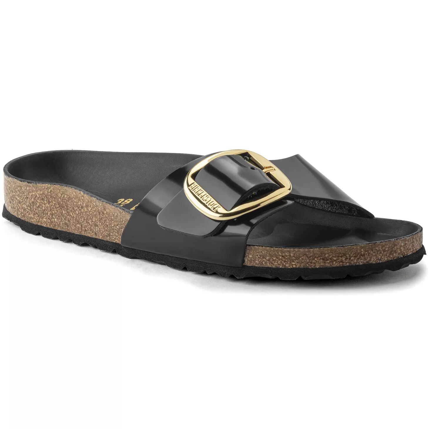 Simple Bride | Birkenstock Madrid Big Buckle High Shine Black